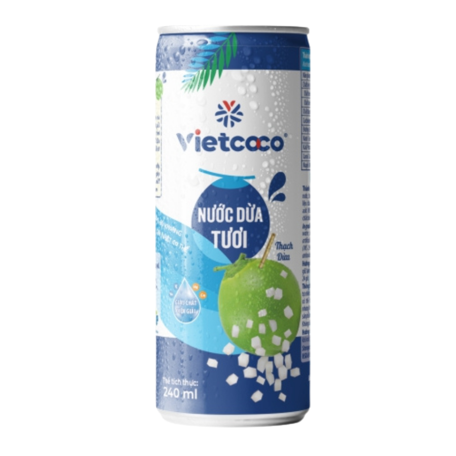 Nước dừa tươi vietcoco lon 240ml 2
